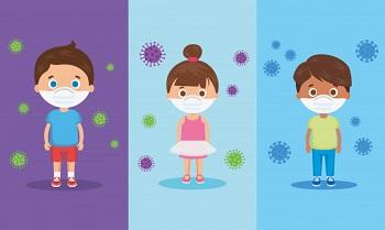 © https://de.freepik.com/vektoren-kostenlos/niedliche-gruppenkinder-die-gesichtsmaskenillustrationsentwurf-verwenden_8091796.htm#page=2&query=coronavirus+kinder&position=28 Maskenpflicht