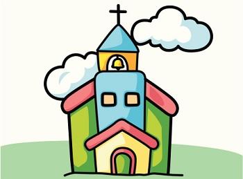 © https://www.istockphoto.com/de/vektor/kirchen-comic-gm165071791-3656164 Kirche